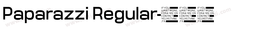 Paparazzi Regular字体转换